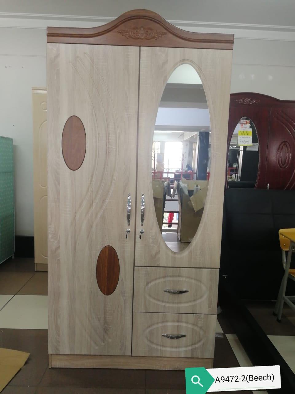 2 Door wardrobe with mirror by mwajo