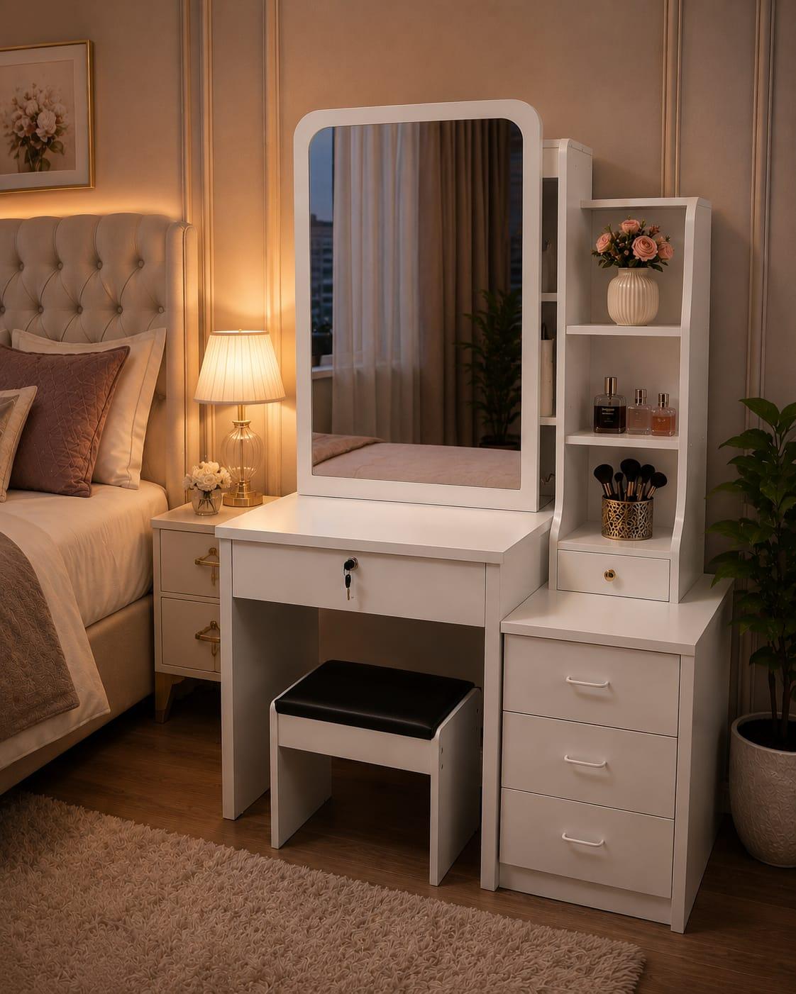 sliding mirror dressing table- mwajo furniture.co.ke