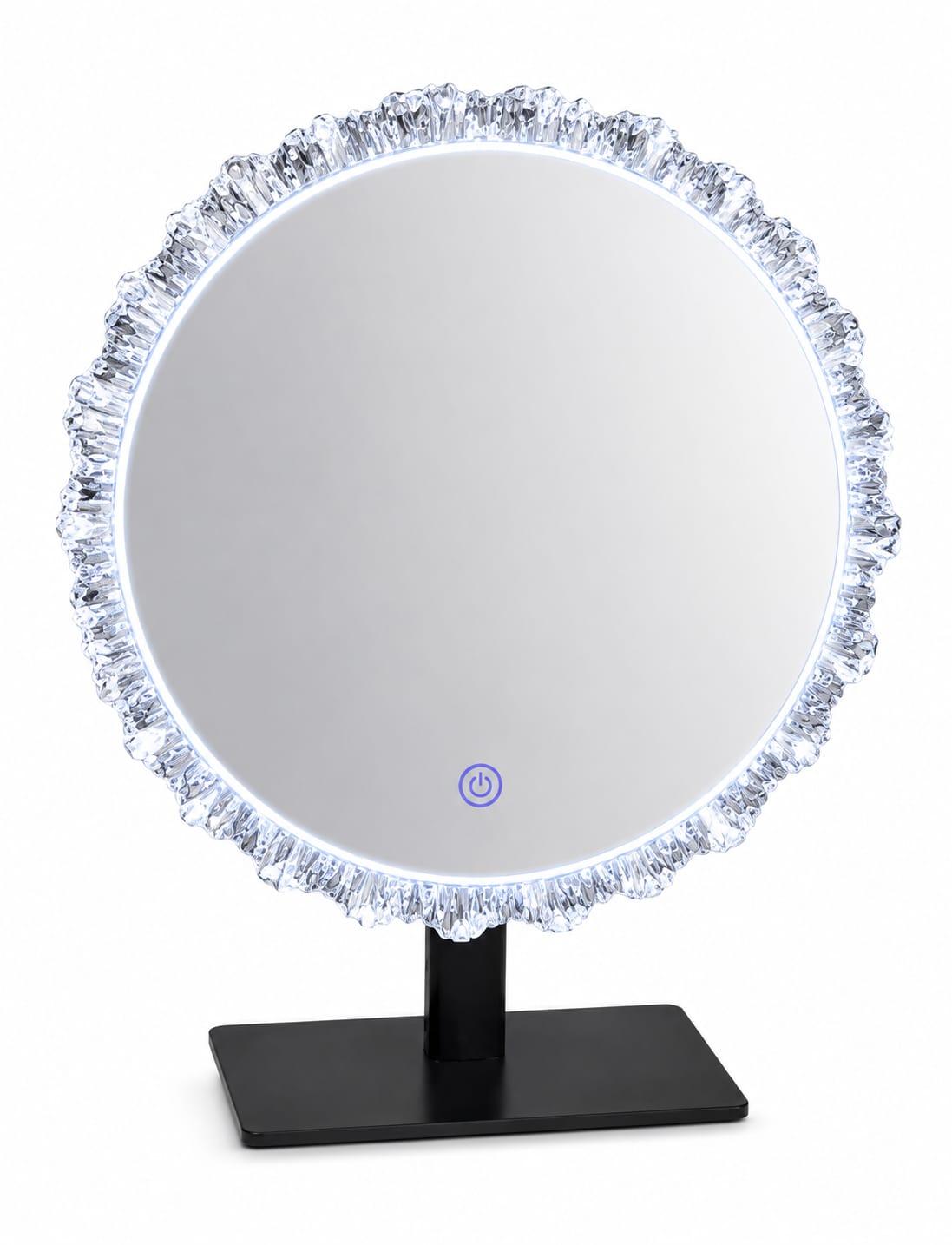 LED Crystal Vanity Mirror – Modern Touch Control Makeup Mirror - mwajo furniture kenya